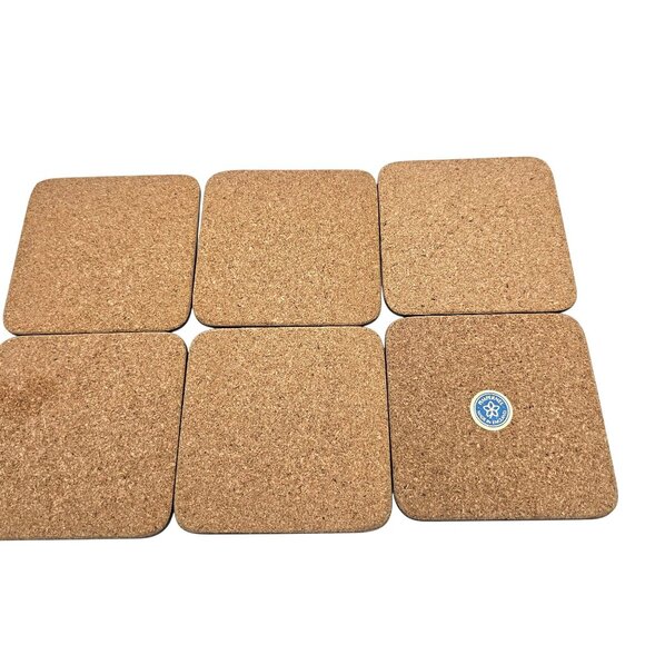 Pimpernel Meadow Flowers Cork Backed Coasters Set Of 6 England - Picture 12 of 12